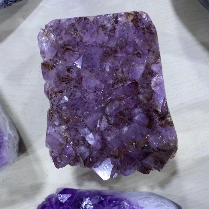 紫晶钛晶摆件未镶嵌