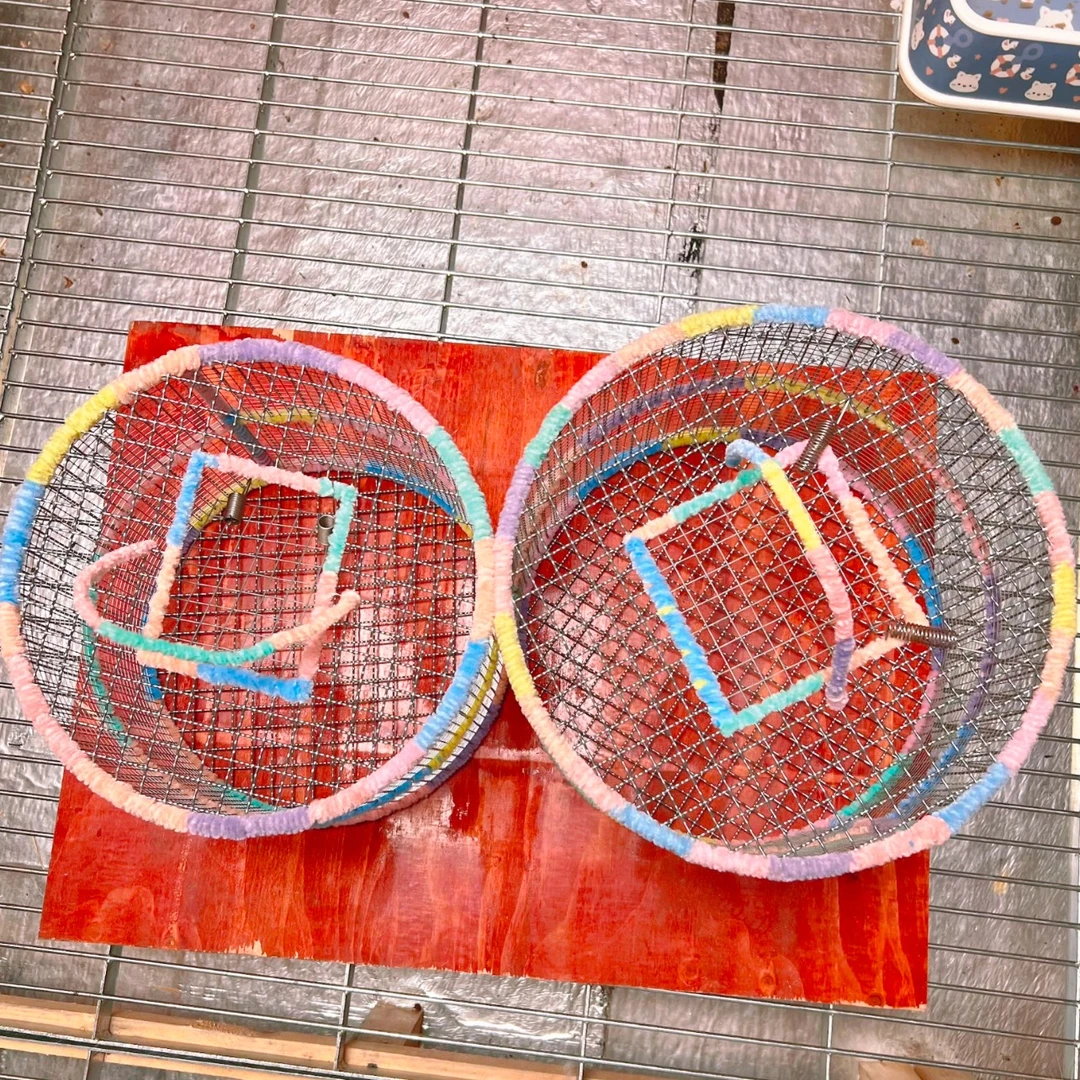 松鼠专业跑笼 手提外带笼 双层设计不卡脚 不锈钢材质 纯手工制作