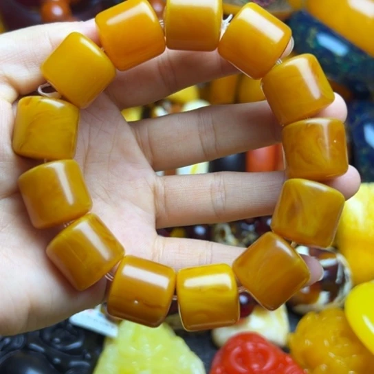 手链琥珀未镶嵌蜜蜡