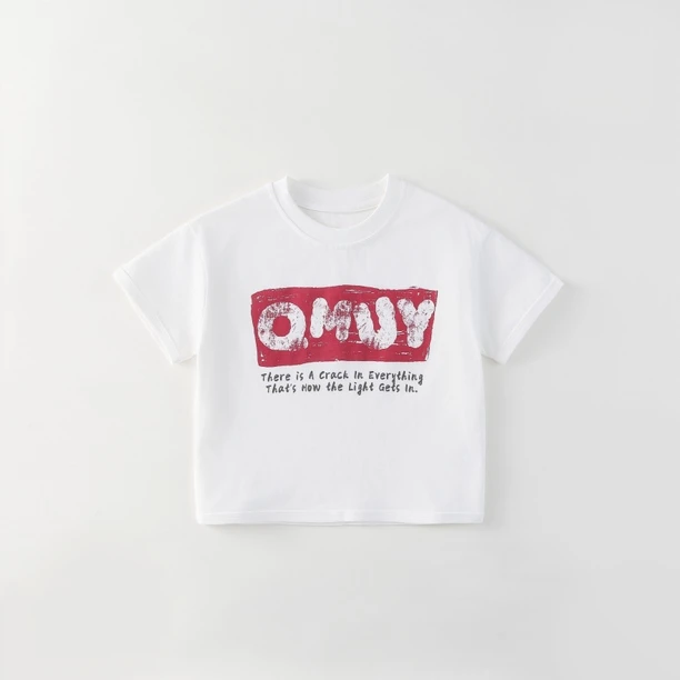 【实体童装品牌】qm&kids 6927夏季男童短袖T恤简单款白棉T体恤上衣