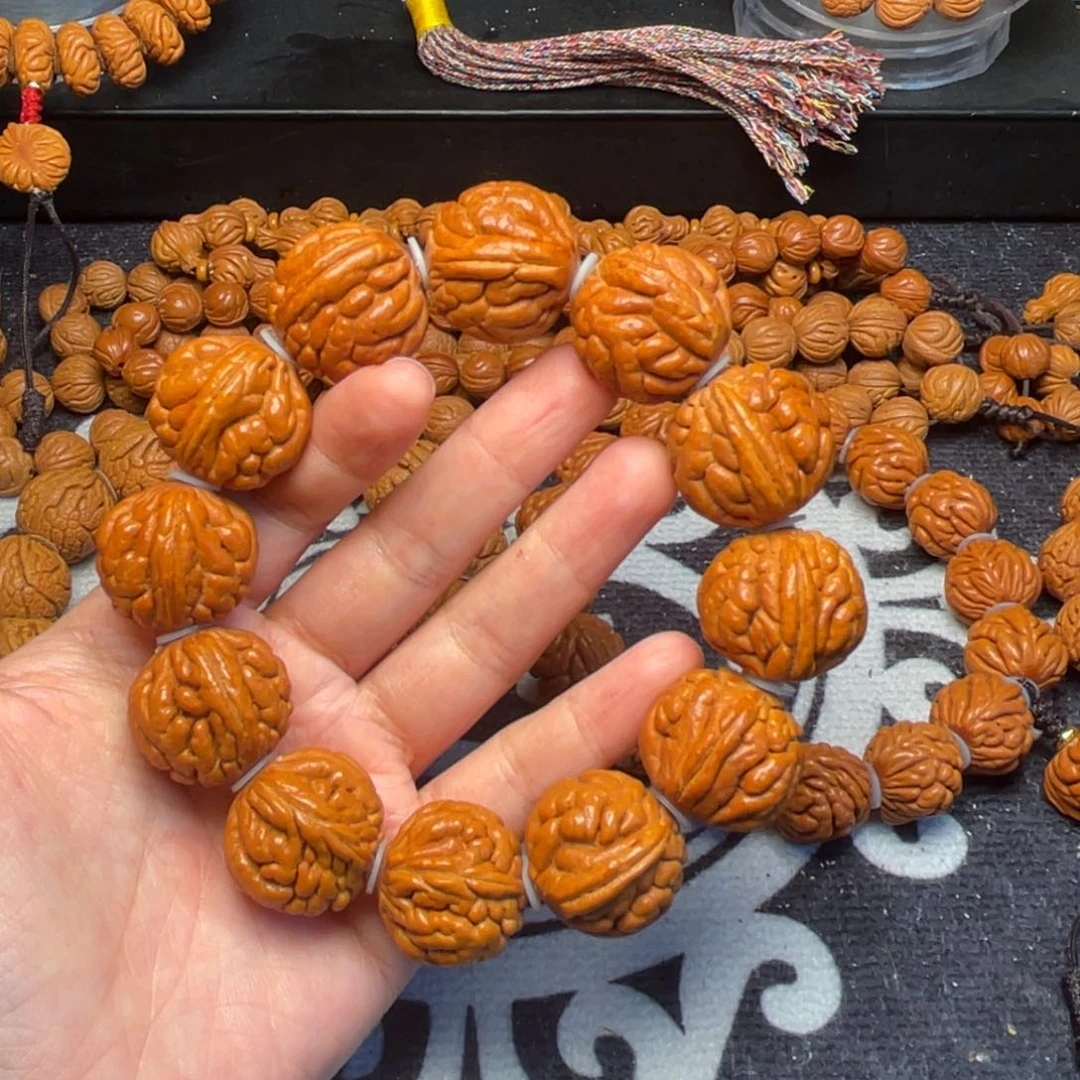 桃核手串大****0龙纹桃核