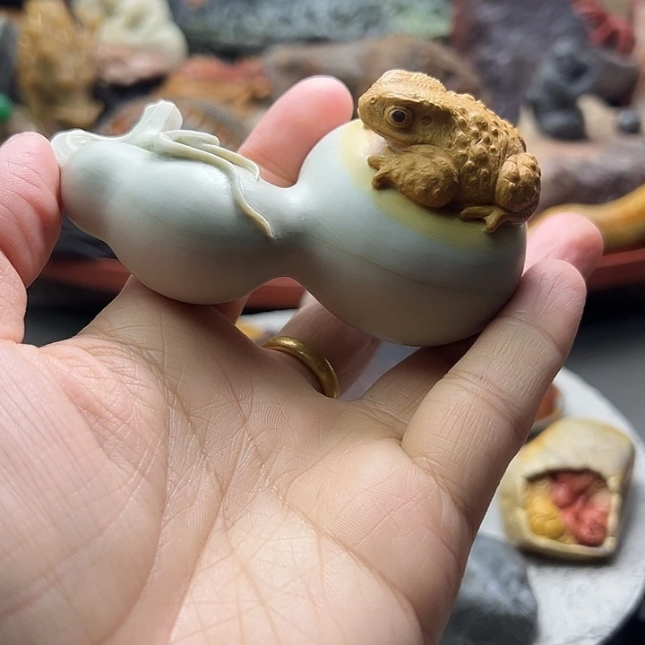东北石松花石摆件