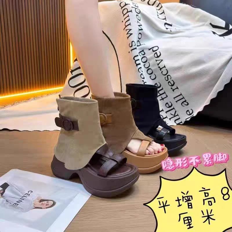 【断码亲货】罗马风休闲风圆头秋季时装凉鞋休闲夏季凉鞋