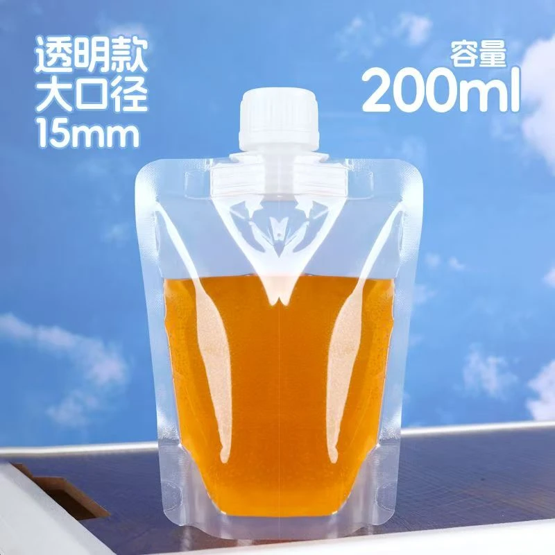吸嘴袋啤酒袋子一次性中药液体包装袋果汁饮料透明自立酸奶密封