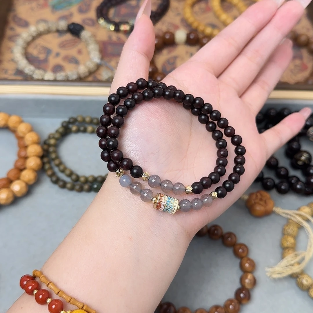 菩提手串/手链双圈小叶紫檀