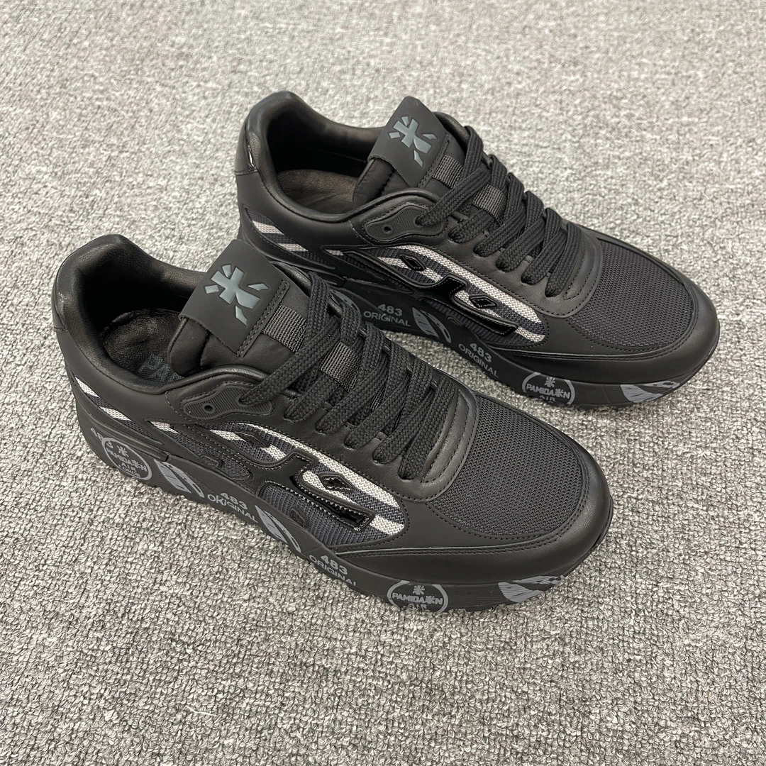 休闲鞋正品意大利SIDAN品牌2025新款米字鞋百搭舒适潮流新款男鞋