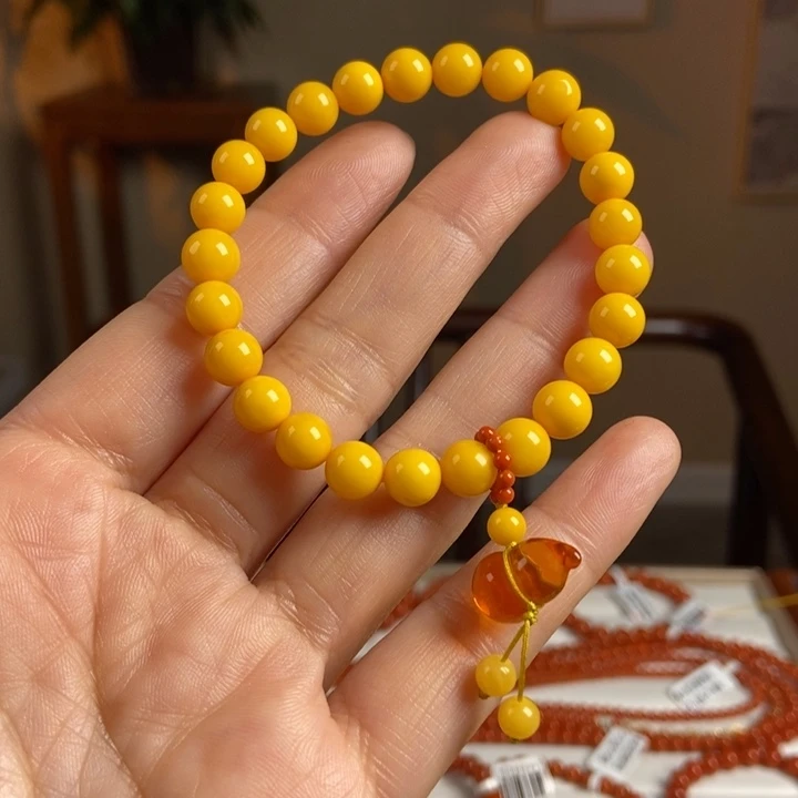 琥珀手链未镶嵌蜜蜡手串7