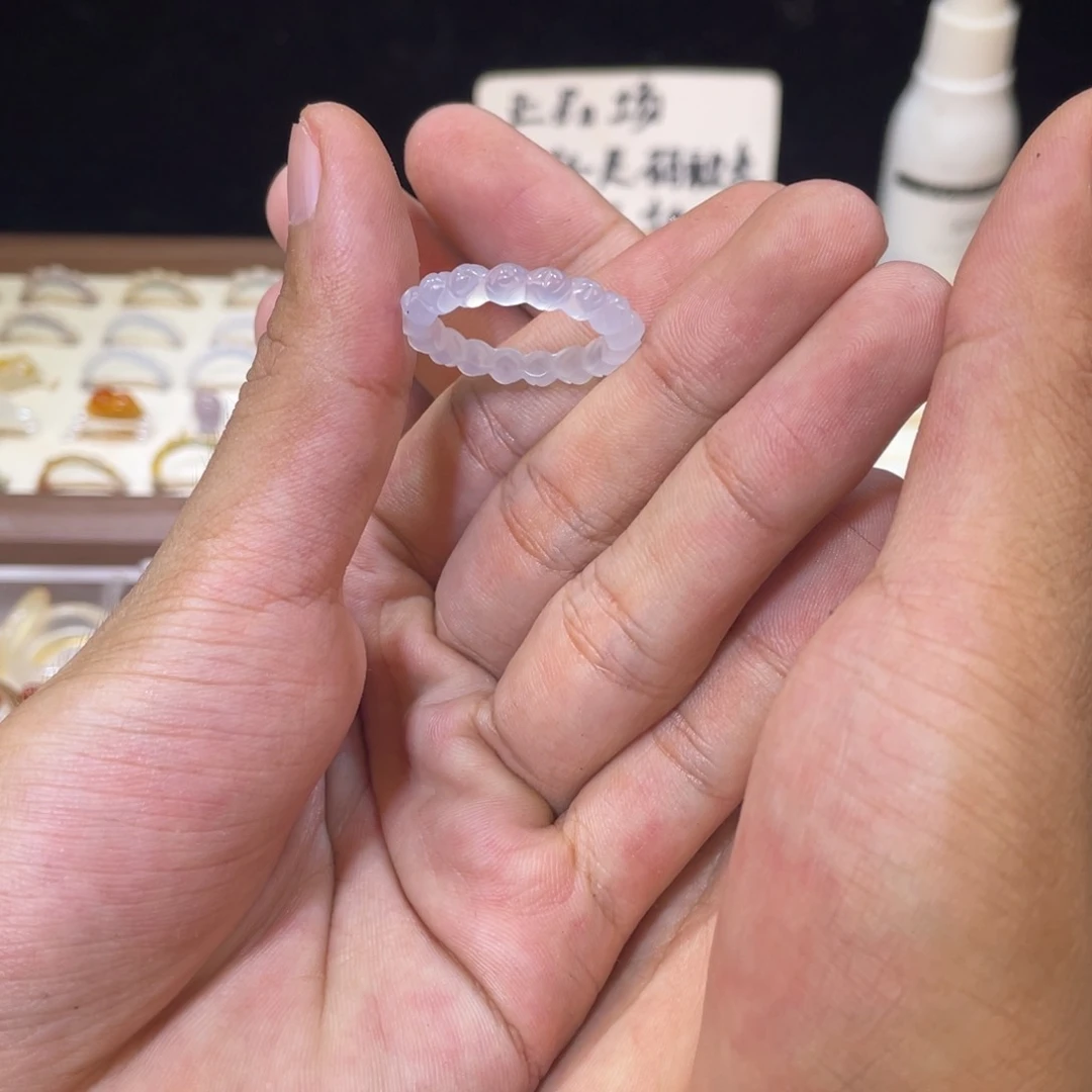 玛瑙/玉髓戒指合金25号港22
