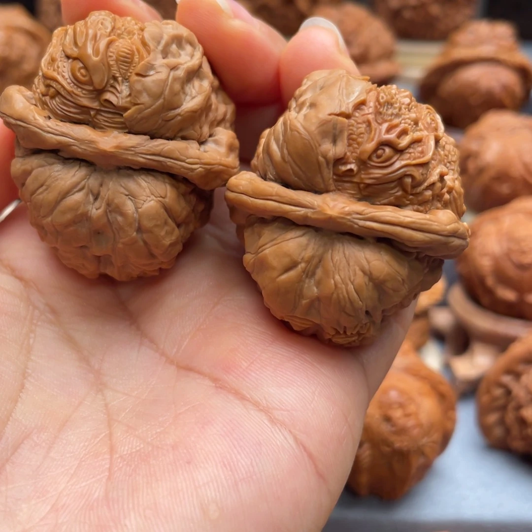 手串/手链核桃多***哥龙蝉蜕变蛤蟆头核桃雕刻