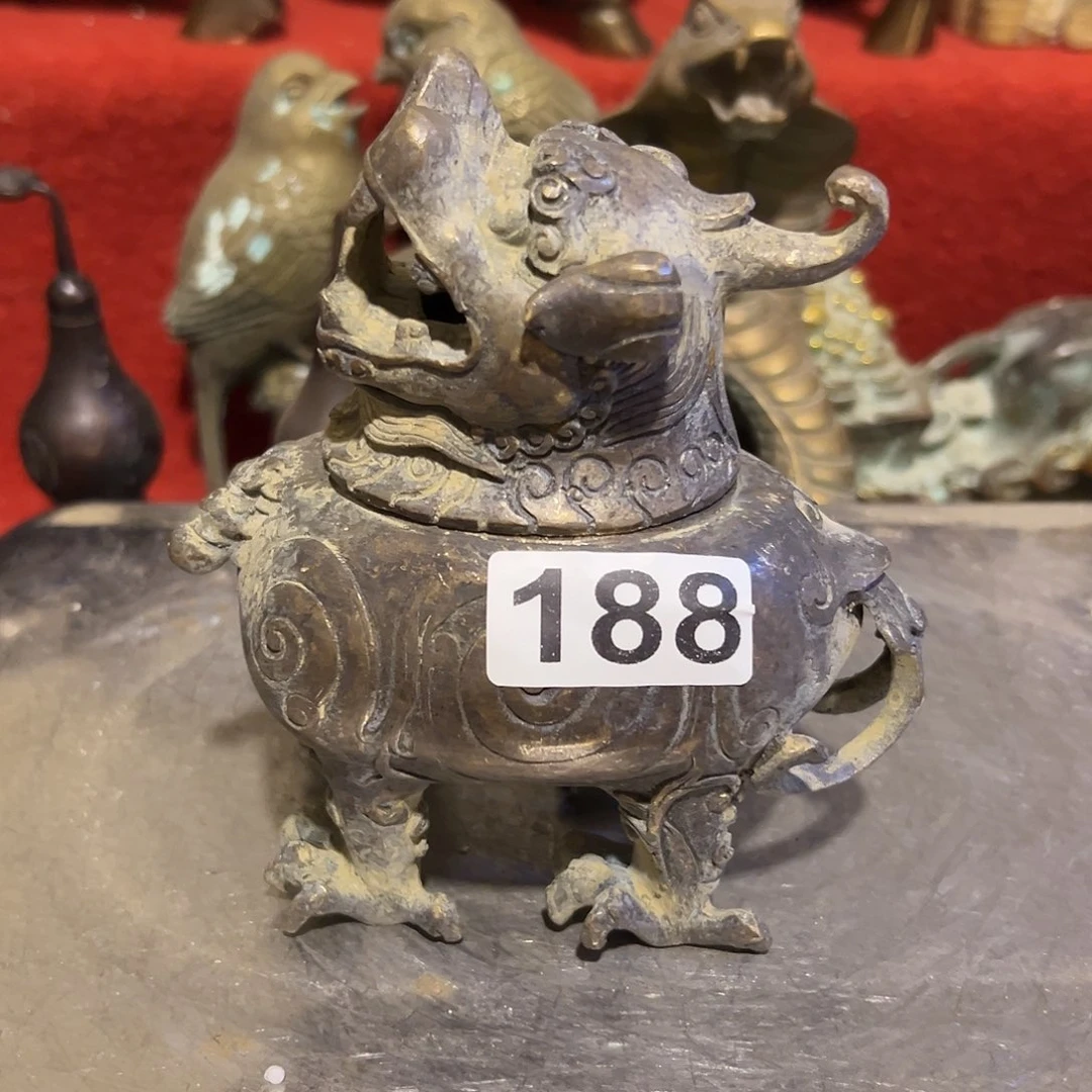 黄铜摆件，文房摆件