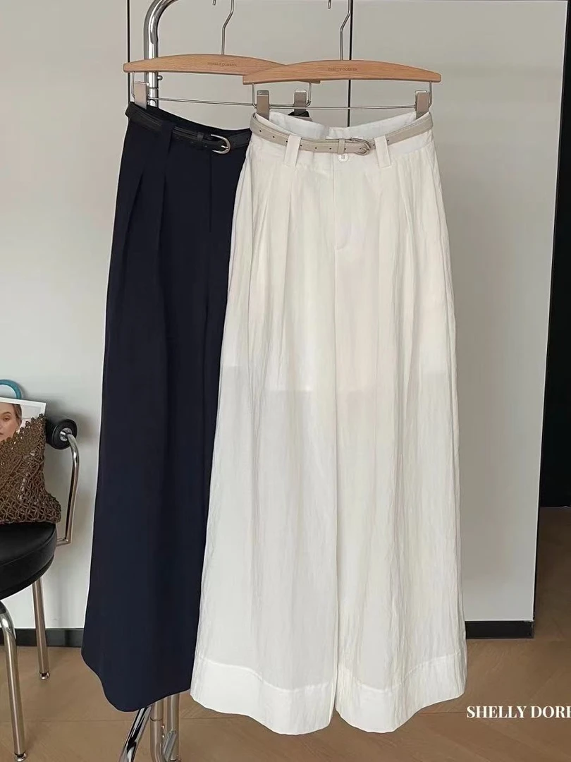 QIANRH-1185垂感直筒夏季新款轻盈百搭时尚休闲裤