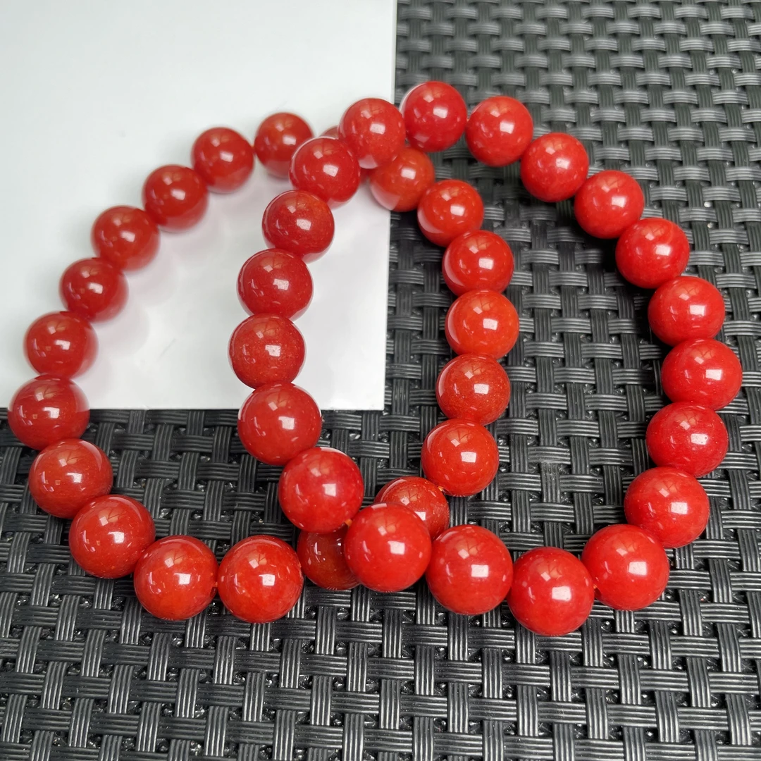 【大北】深红10m圆珠/QW314-精致女士手串多样性发一