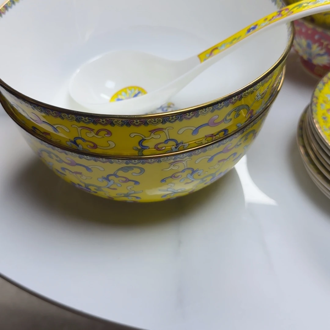 驻***娟景德镇珐琅彩餐具