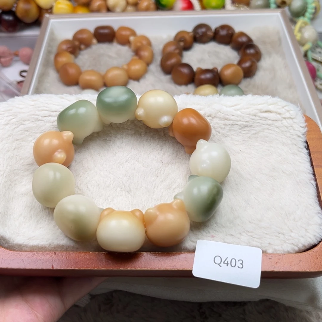 白玉菩提吊坠小*通货wq403猫头一串22m