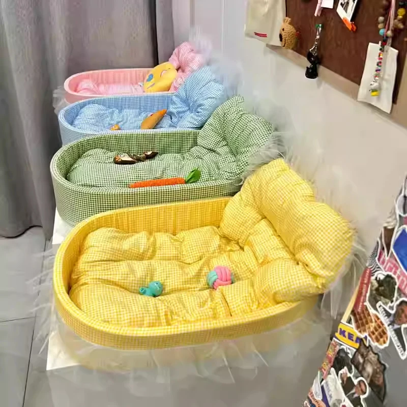 马卡龙狗床宠物窝狗窝四季通用冬季多巴胺猫窝深睡窝宠物用品 "