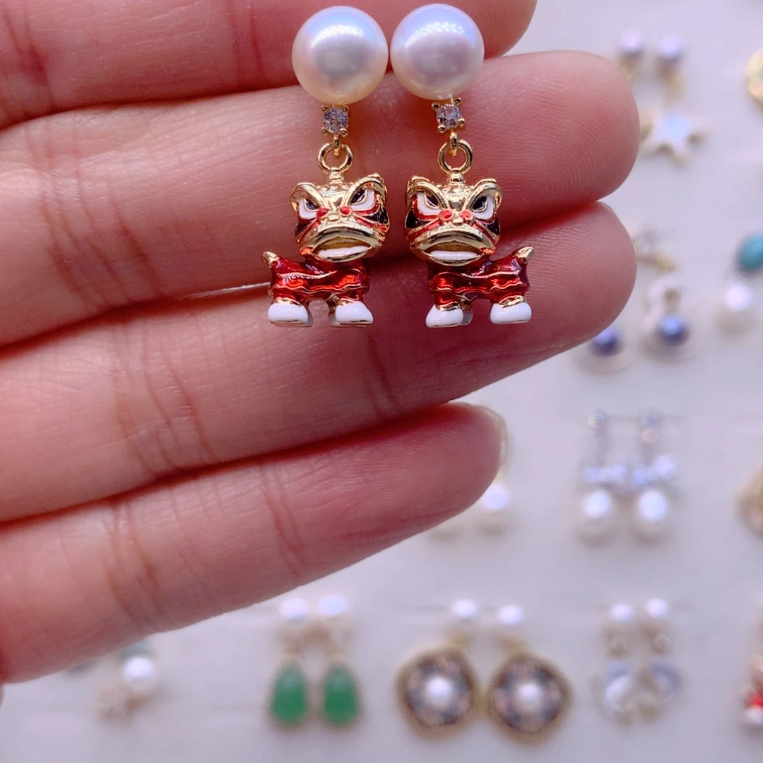 耳饰淡水珍珠合金