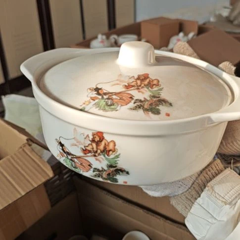 库存微瑕三打白骨精汤盆一个