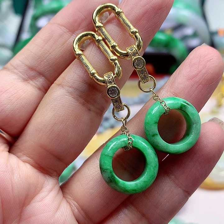 翡翠银S925镶嵌颈饰翡翠