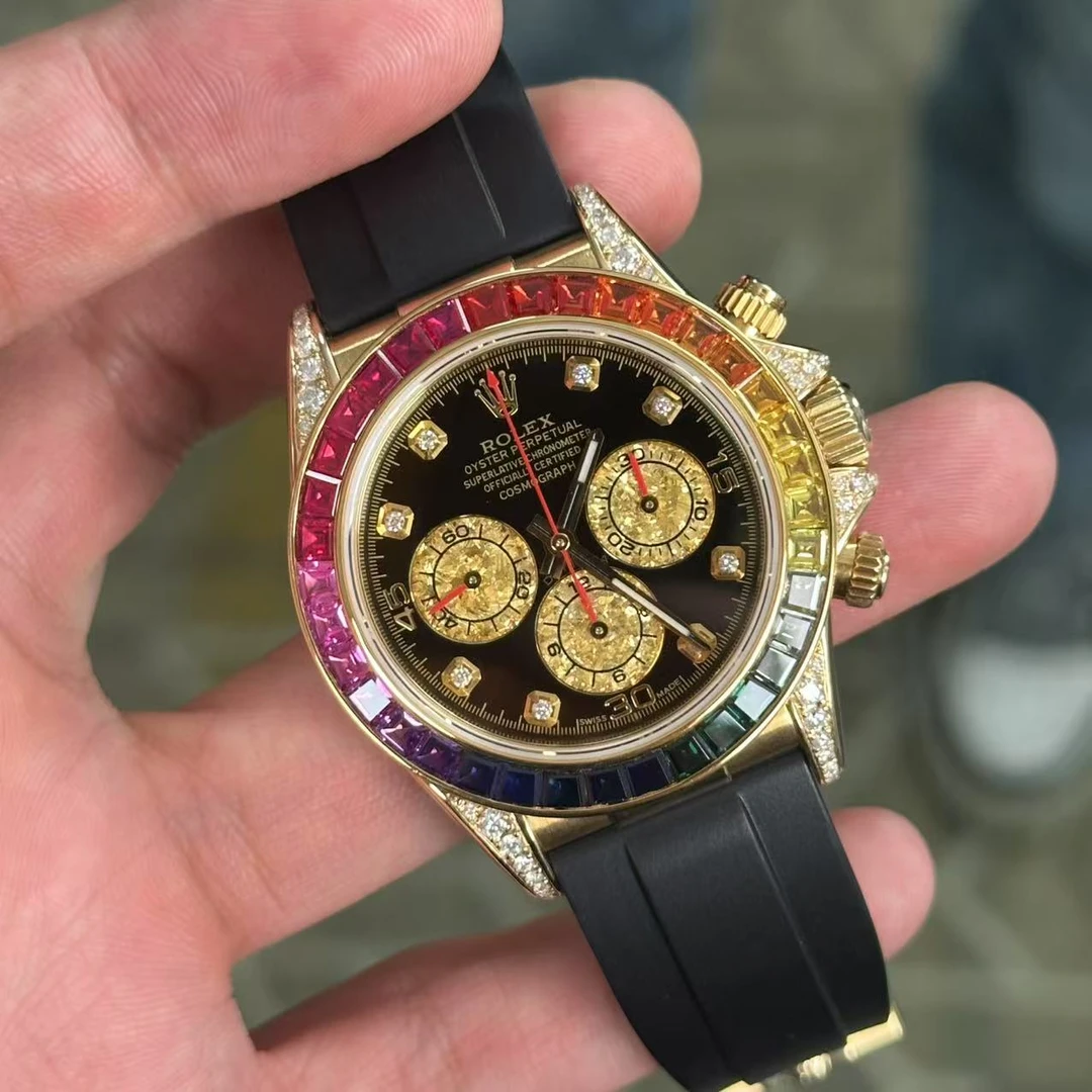 99新 Rolex/劳力士 劳力士迪通拿16518后钻升级116598彩虹迪老扣