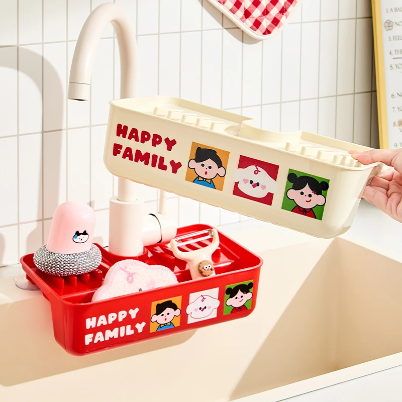 水槽置物篮沥水架厨房置物架家用海绵水龙头架洗碗水槽收纳置物架