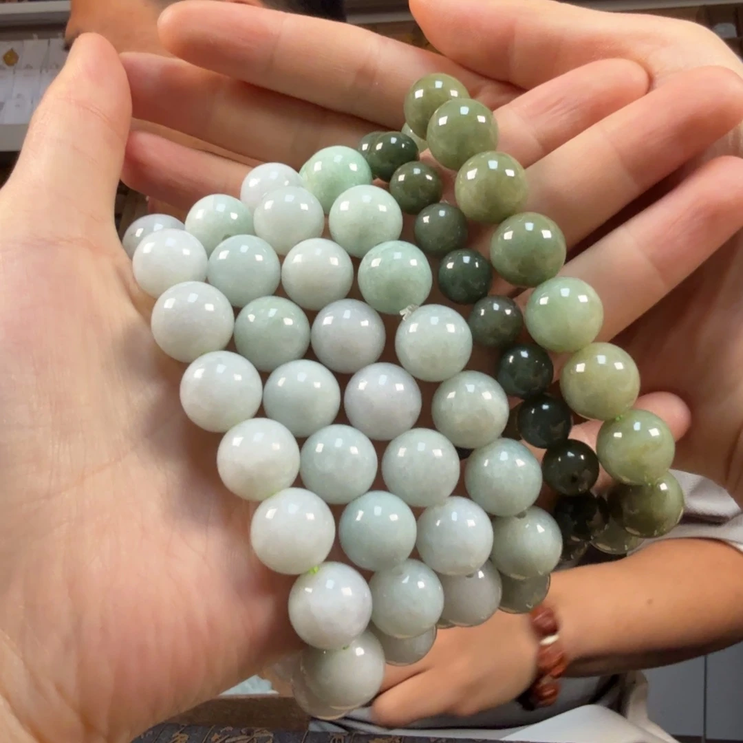 翡翠未镶嵌颈饰xy手串