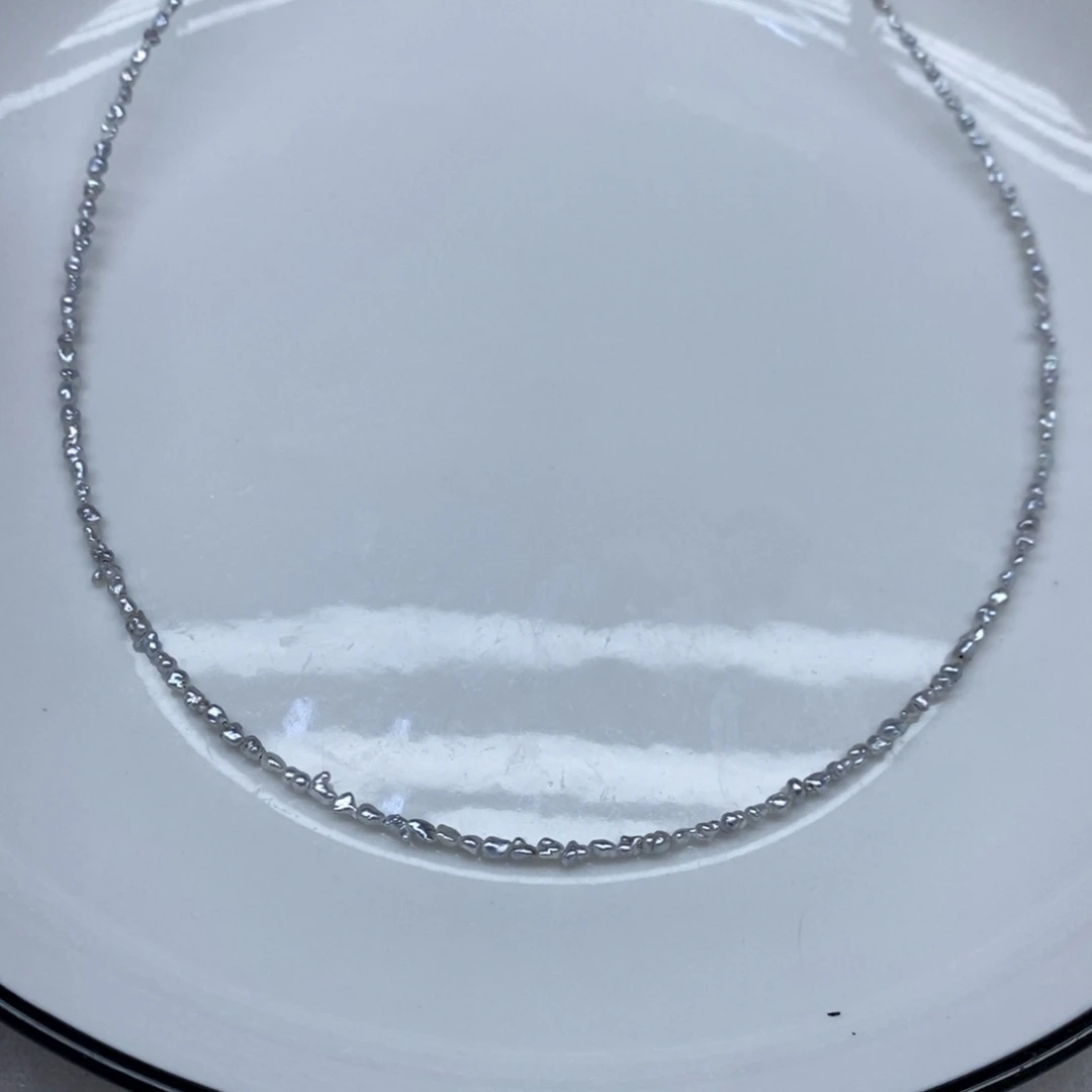 颈饰未镶嵌海水珍珠澳白keshi