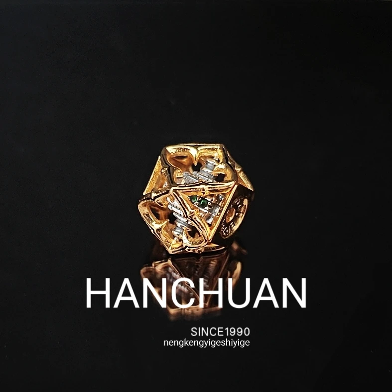 925银银制品 谷歌塔配饰尺寸12mm文玩配饰（（非苏醒古格塔）复古