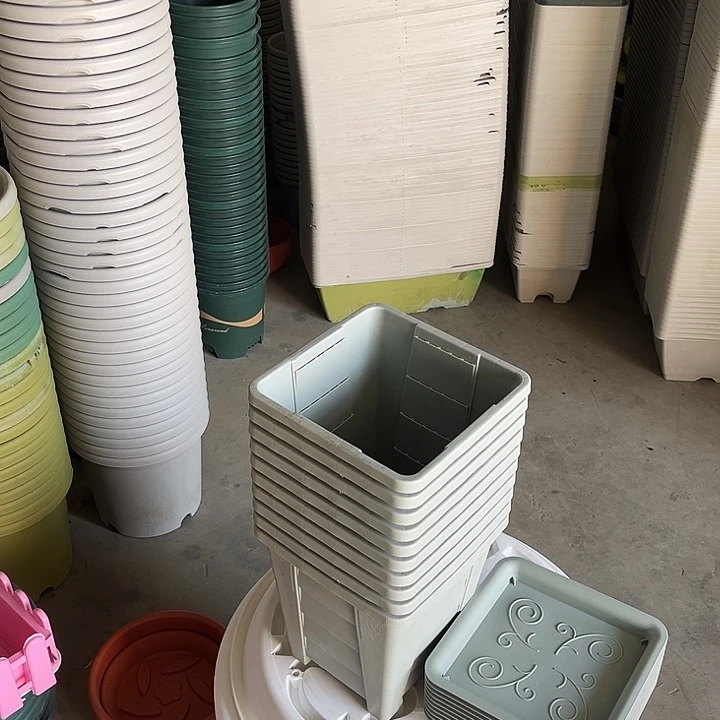 塑料帝*瑕疵小方盘灰白色10个加托