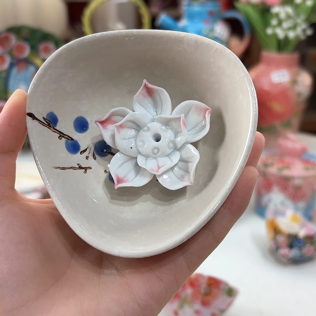 景德镇手绘高温釉下彩陶瓷茶具