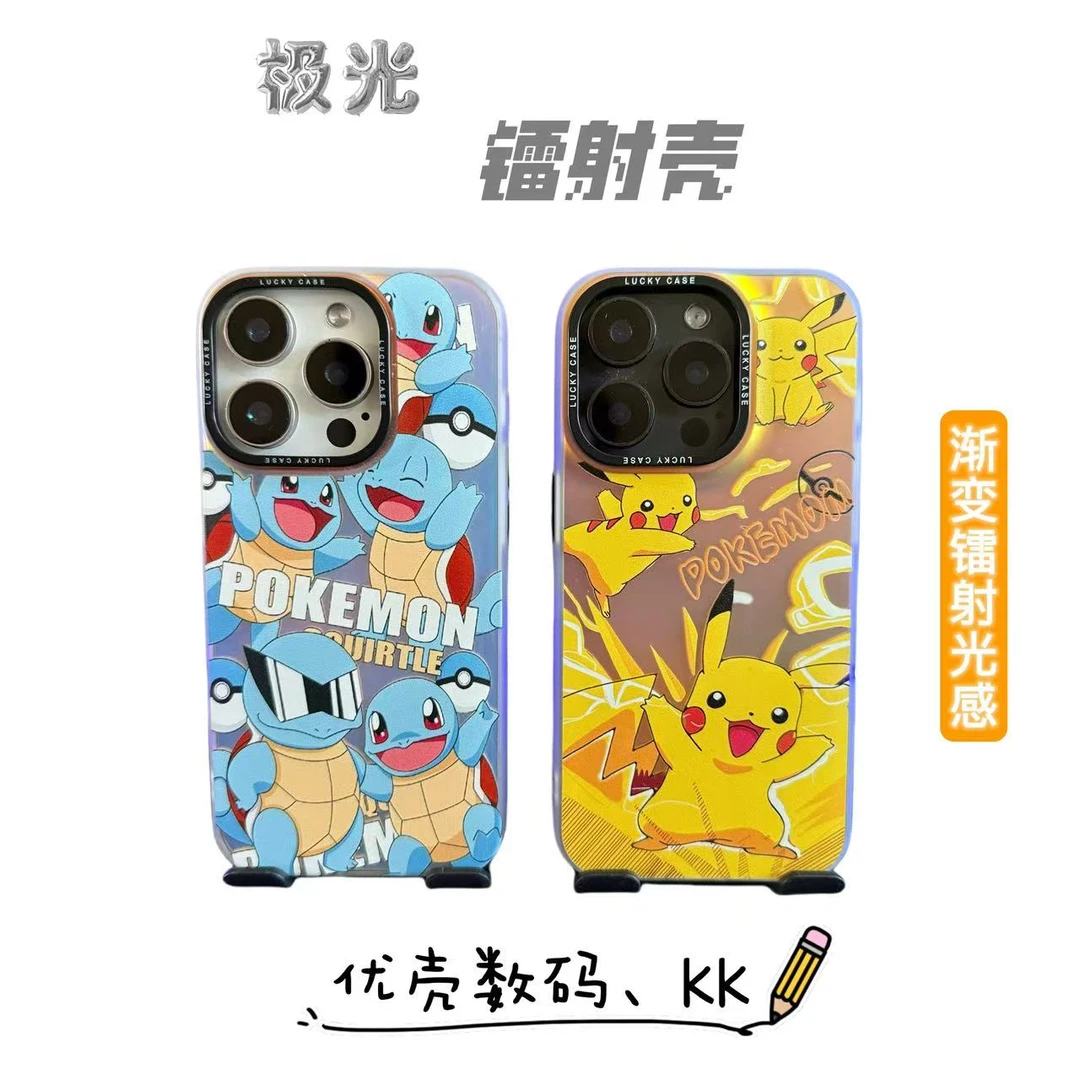 宝可梦-IMD镭射-适用于苹果华为小米OPPO渐变防摔通用-手机壳