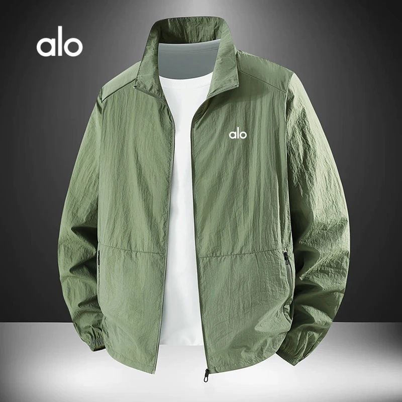 alo男士夏季秋装薄款冰丝防晒服防紫外线适合钓鱼耐磨耐脏upf