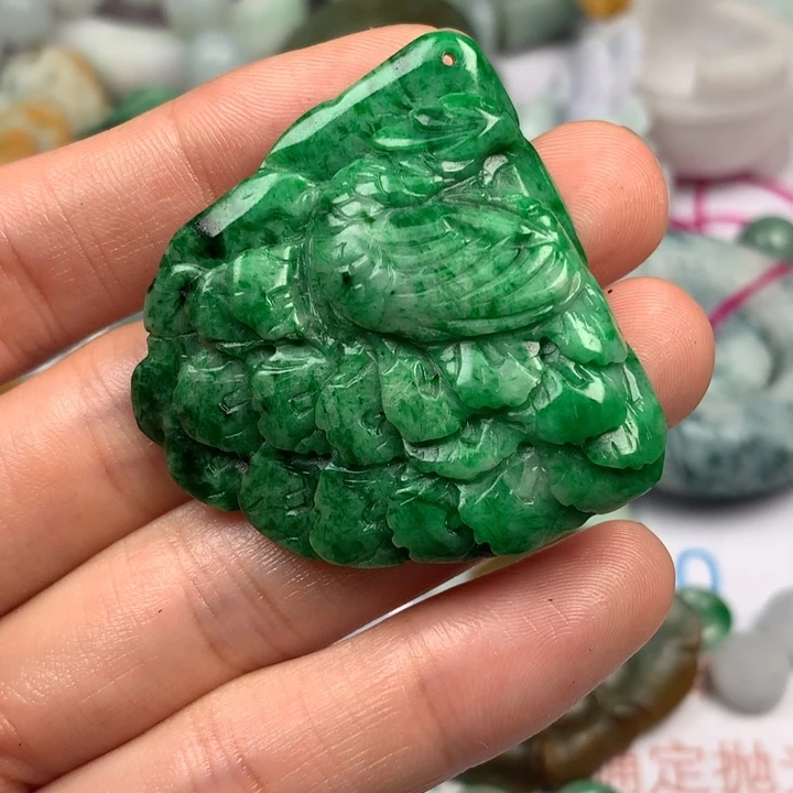 定制翡翠未镶嵌绿*铃