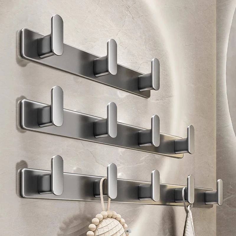 门后玄关挂衣架挂钩强力壁挂浴室衣服挂衣钩卫生间毛巾免打孔墙上