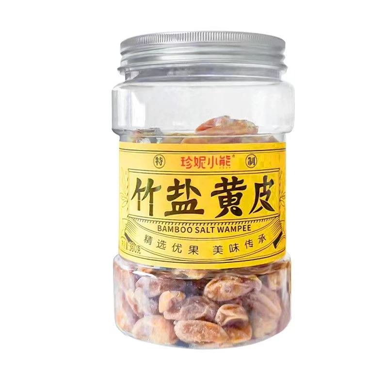 珍妮小熊 竹盐黄皮干酸甜凉果蜜饯果脯零食黄皮380g