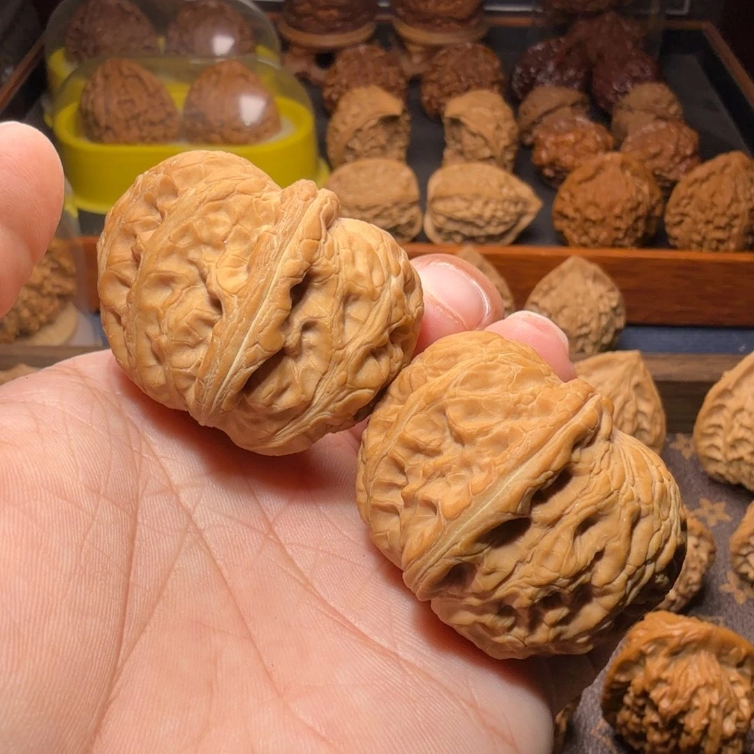 文玩核桃把件啊*全品平谷元宝