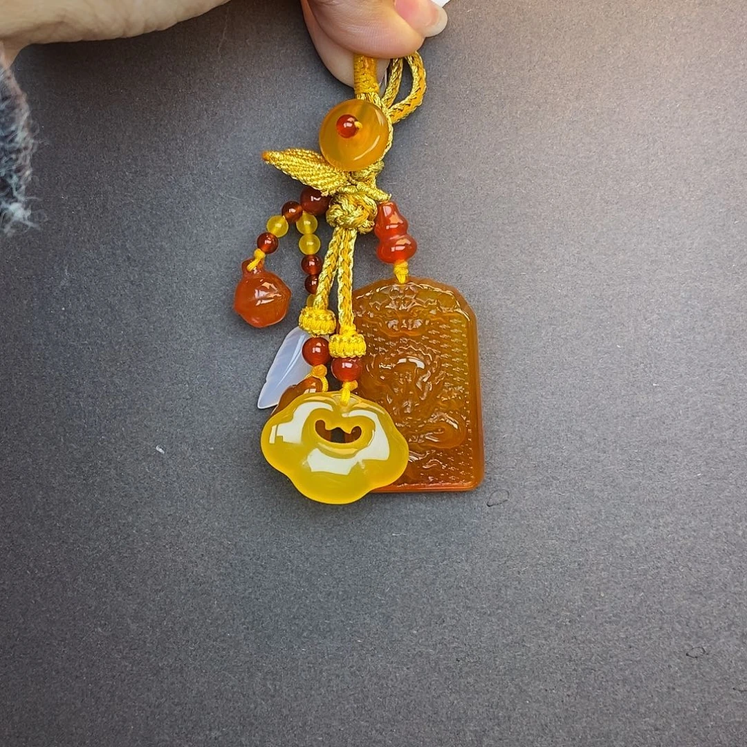 玛瑙/玉髓未镶嵌车挂