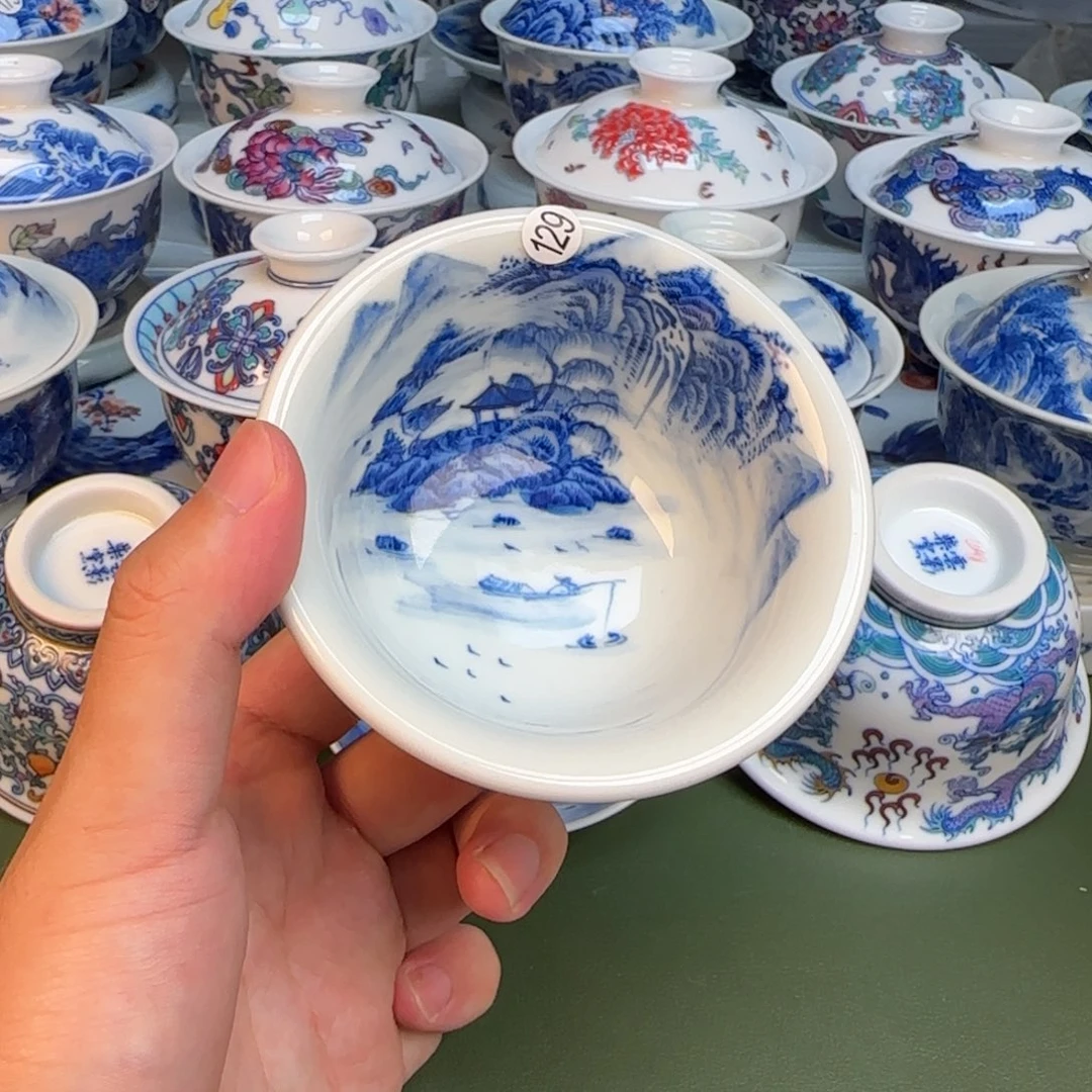 彦祖纯手工手绘茶具129