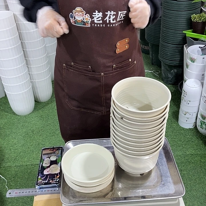 矮陶口15高10.5米色带拖10只