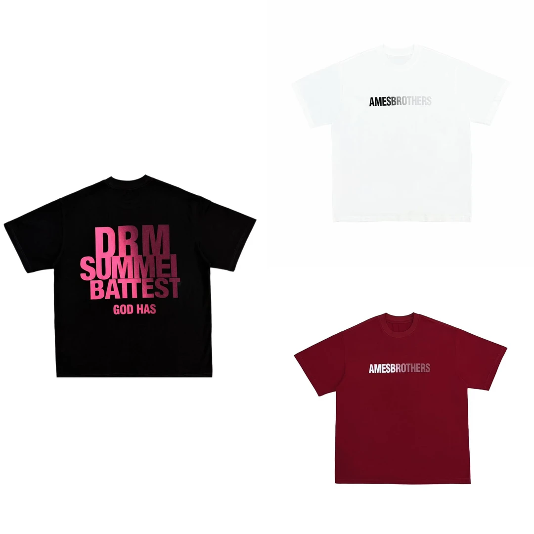 [X]黑白红黄四色渲染字母爽滑冰皮夏季儿童休闲体恤( 夏日炎炎 )