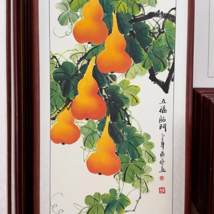 国画带框尺寸63*123厘米