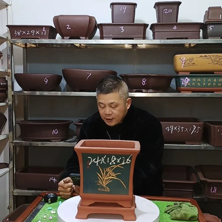 宜兴紫砂花盆花盆花盆