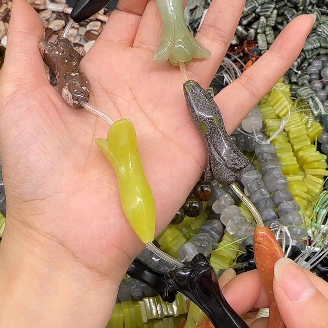 玛瑙/玉髓合金珠宝半成品多宝花花7颗
