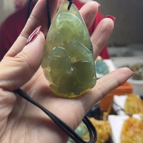 岫玉挂件未镶嵌挂件