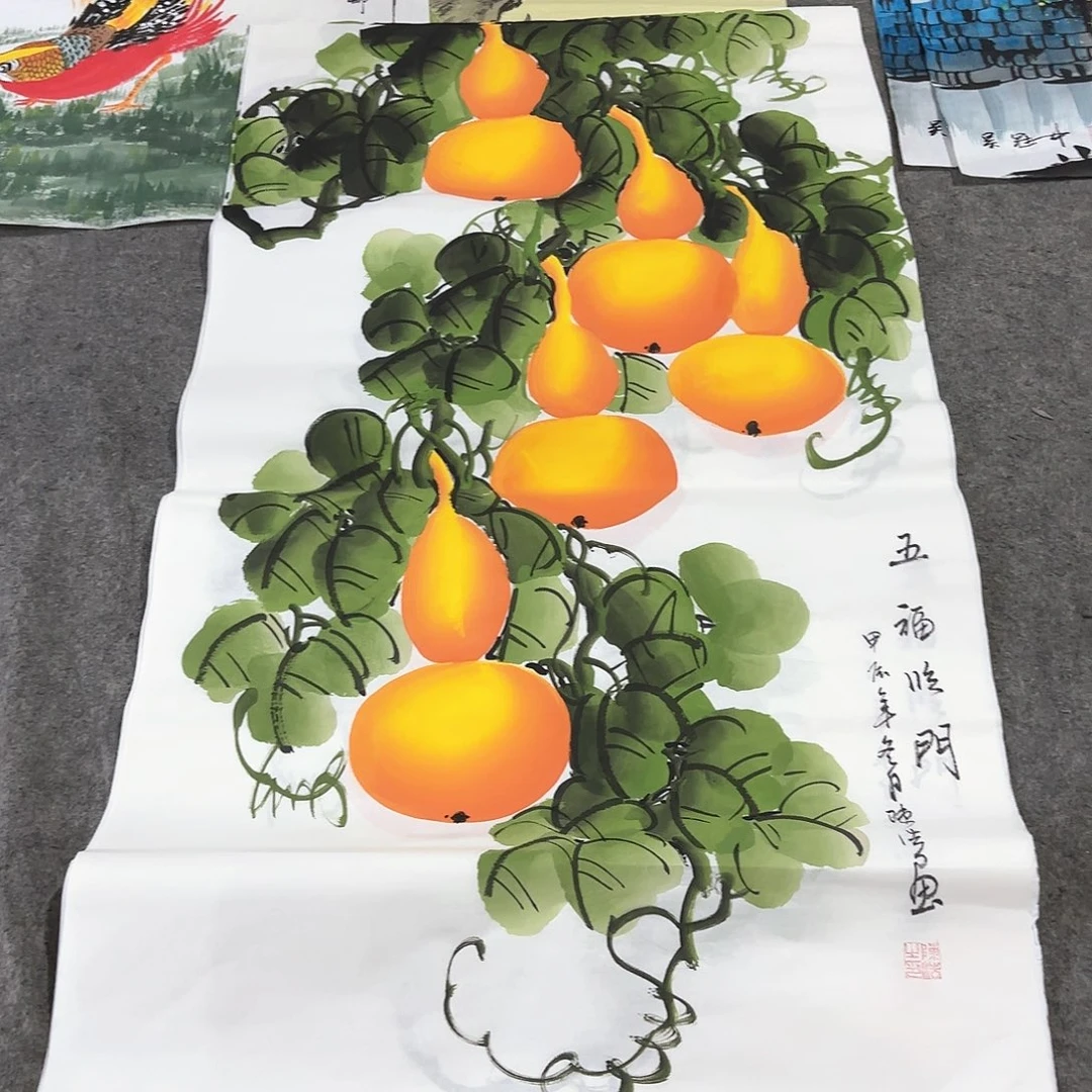 国画国画作品画心一张