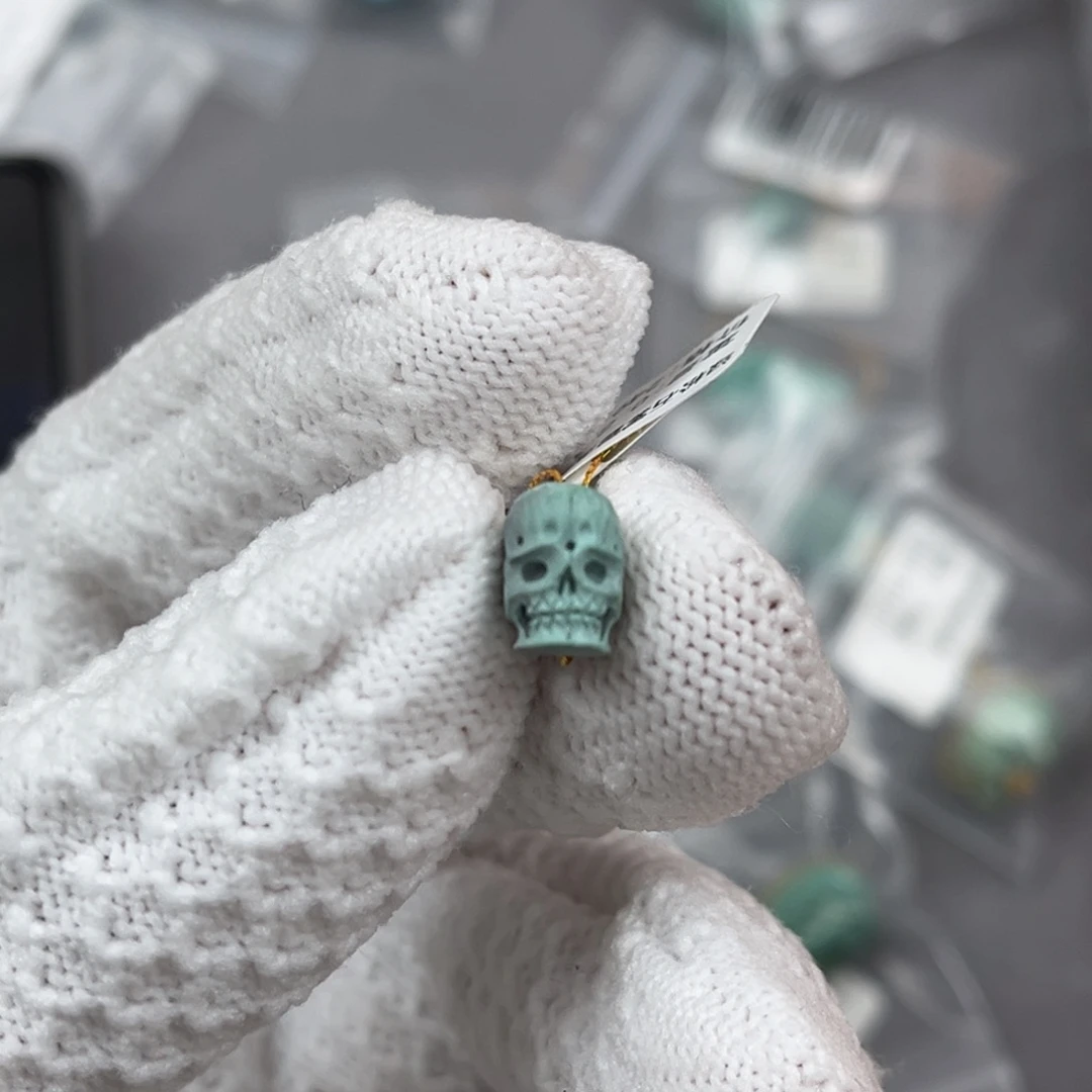 绿松石未镶嵌骷髅编号71