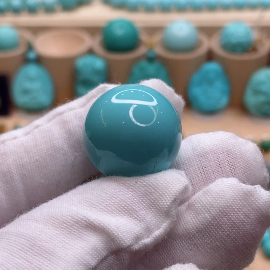 绿松石未镶嵌珠宝奇石20.8mm