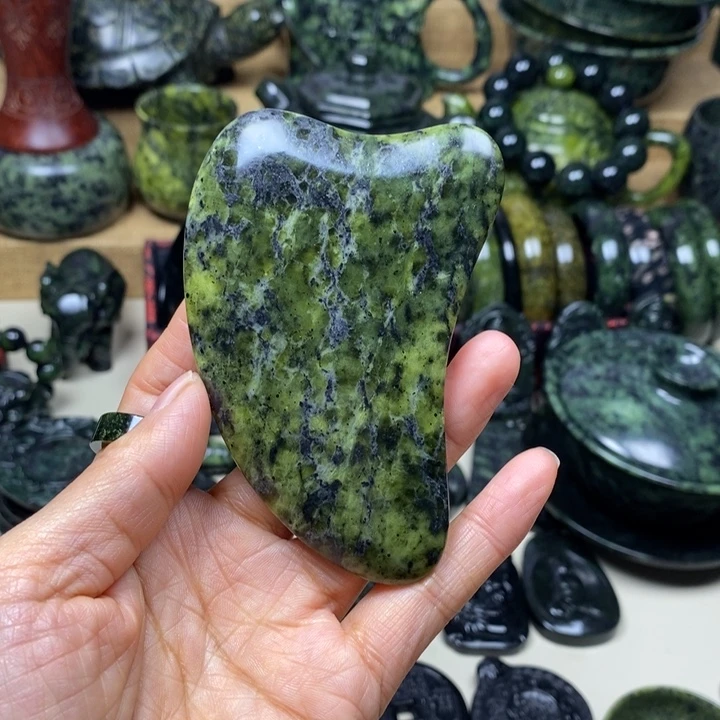 蛇纹石玉未镶嵌项链药王石黄冰翠刮板