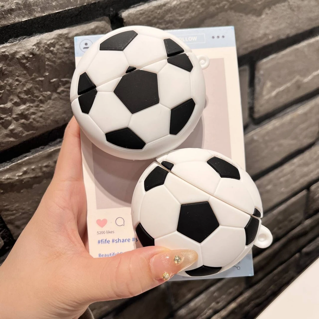 创意足球AirPods3保护套四代保护壳airpodPro2适用苹果耳机套3代