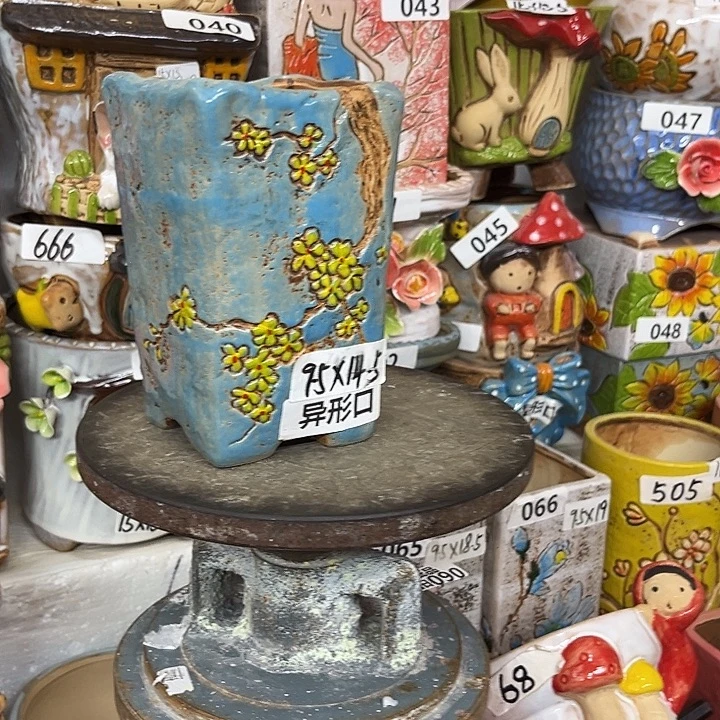 粗陶材质多肉花盆