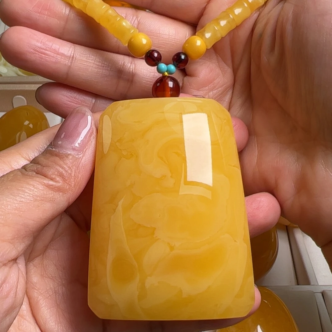 蜜蜡毛衣链未镶嵌无优化